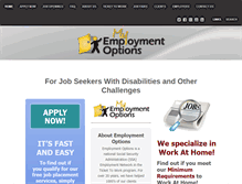 Tablet Screenshot of myemploymentoptions.com